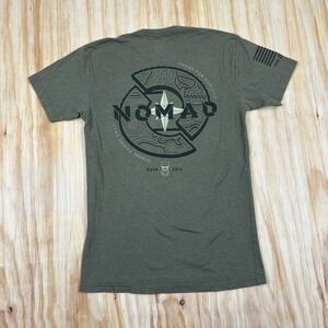 Diesel Power Gear Nomad Graphic T-Shirt Short‎ Sleeve Olive Green S